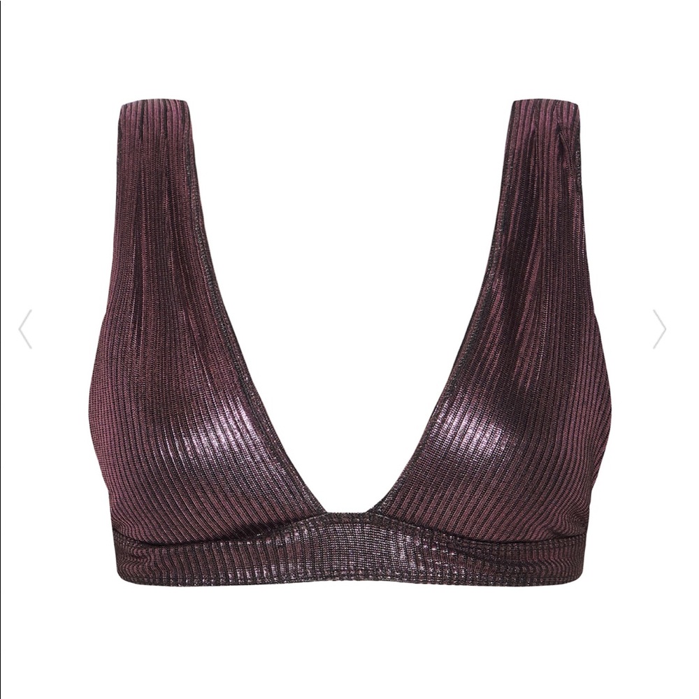Nookie - RHIANNON RIB PLUNGE TOP